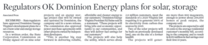 Dominion Energy Solar Storage Plans
